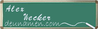 Alex Wecker Visitenkarte